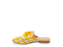 Load image into Gallery viewer, London Rag MARIANA WOVEN FLAT MULES WITH TASSELS
