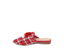 Load image into Gallery viewer, London Rag MARIANA WOVEN FLAT MULES WITH TASSELS
