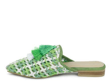 Load image into Gallery viewer, London Rag MARIANA WOVEN FLAT MULES WITH TASSELS
