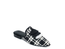 Load image into Gallery viewer, London Rag MARIANA WOVEN FLAT MULES WITH TASSELS
