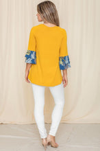 Load image into Gallery viewer, Floral Double Ruffle Tunic
