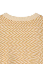 Load image into Gallery viewer, Herringbone Pattern Crew Neck Sweater
