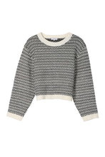 Load image into Gallery viewer, Herringbone Pattern Crew Neck Sweater
