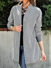 Load image into Gallery viewer, Gingham Cardigan
