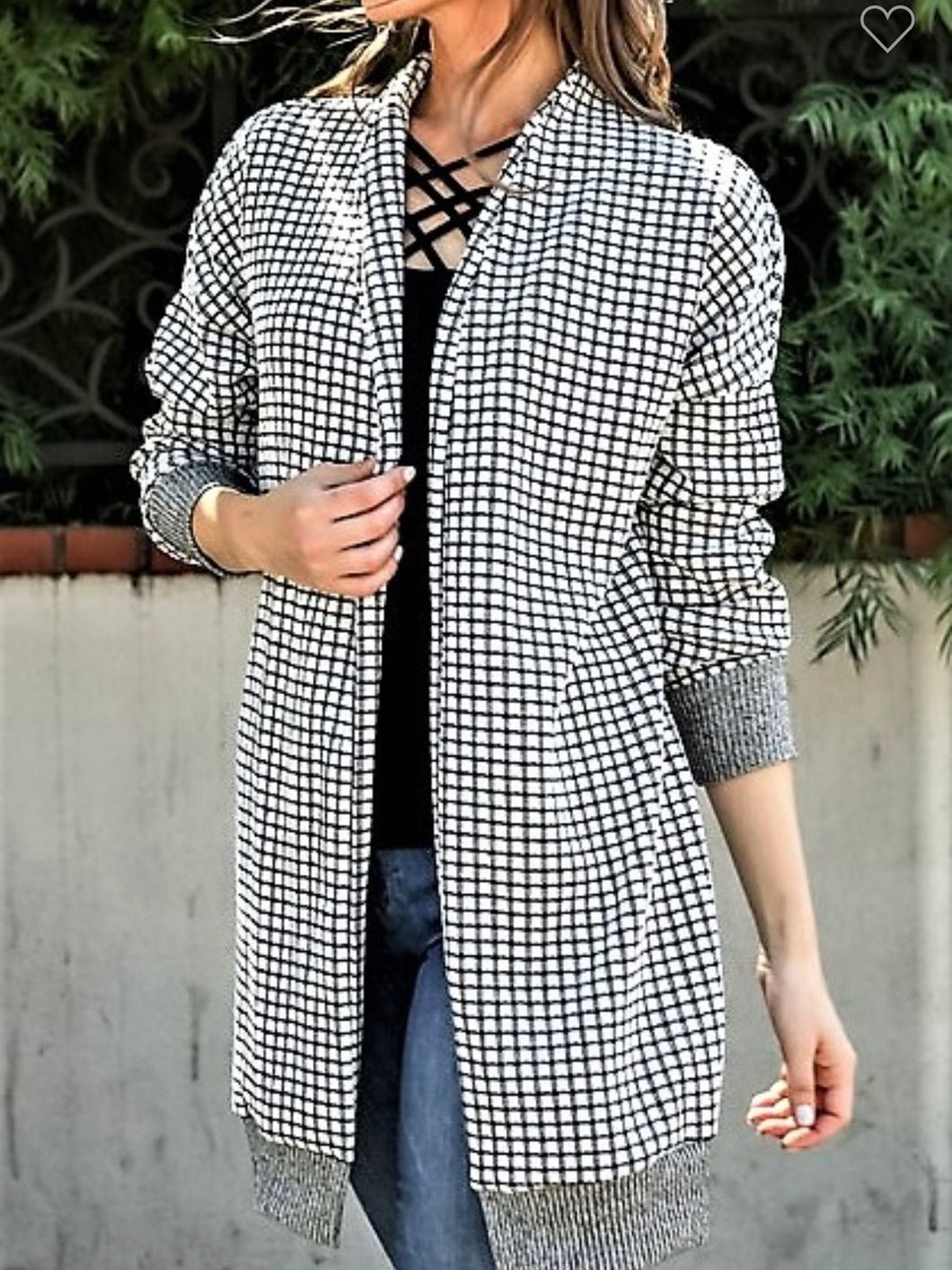 Gingham Cardigan